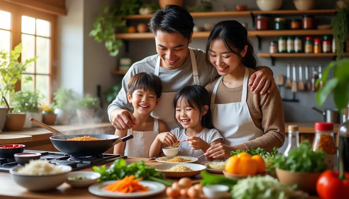 plongez dans l'univers savoureux de la cuisine asiatique en famille ! explorez des recettes authentiques, partagez des moments gourmands et laissez vos papilles voyager à travers des plats délicieux et variés. une aventure culinaire à vivre ensemble.