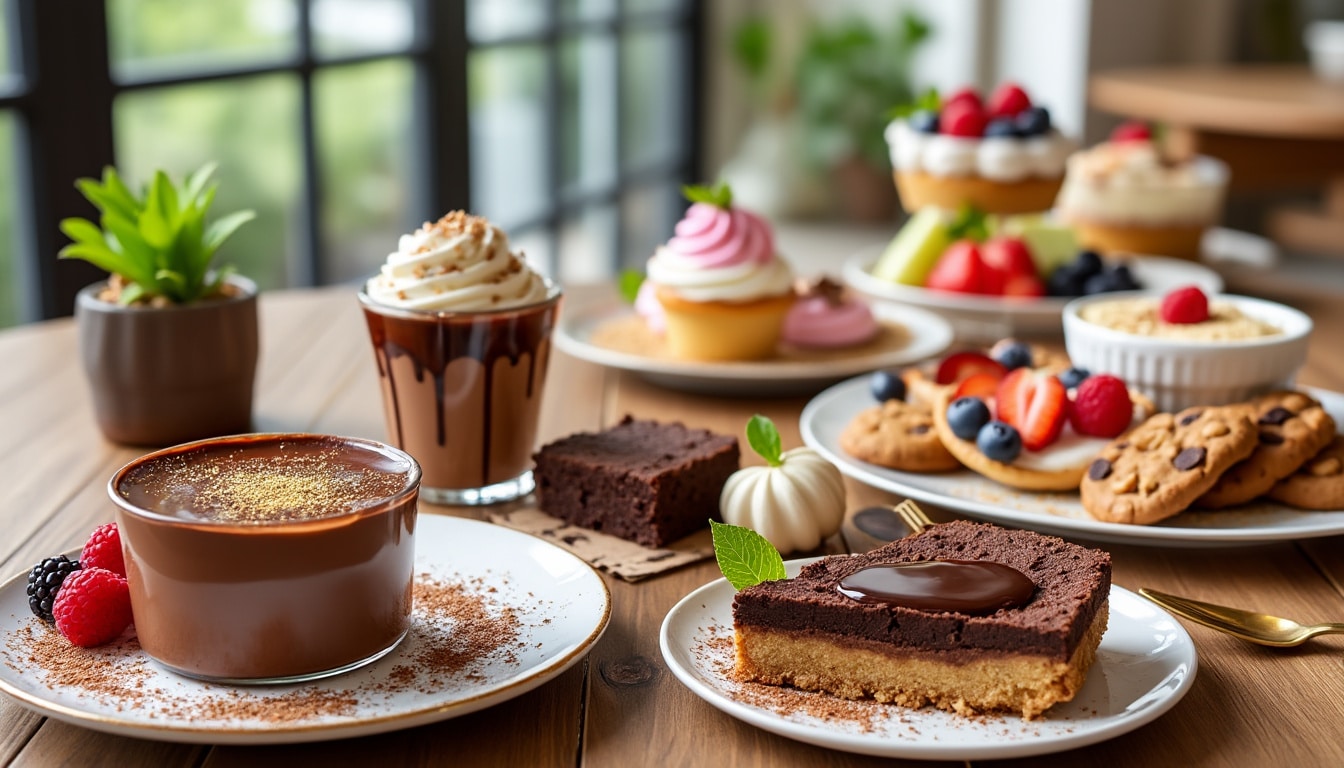 découvrez 10 idées de desserts faciles à réaliser chez vous. de la douceur des éclairs aux délices d'une mousse au chocolat, tanchez la simplicité avec des recettes rapides et gourmandes idéales pour tous les niveaux de cuisine.