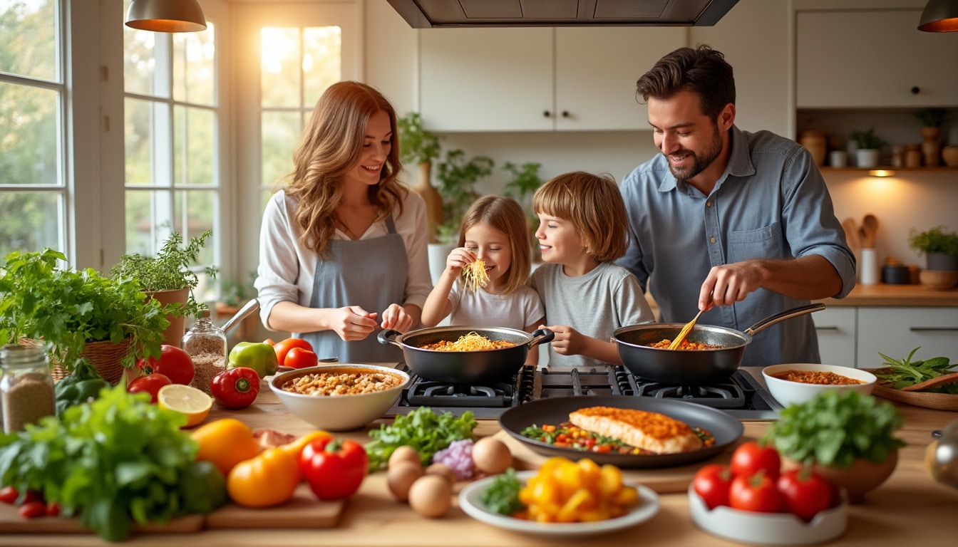 découvrez 10 idées de recettes express pour régaler toute la famille en un rien de temps ! des plats simples et savoureux qui plairont à tous, même aux plus difficiles. simplifiez vos repas en famille avec ces recettes faciles et rapides à préparer.