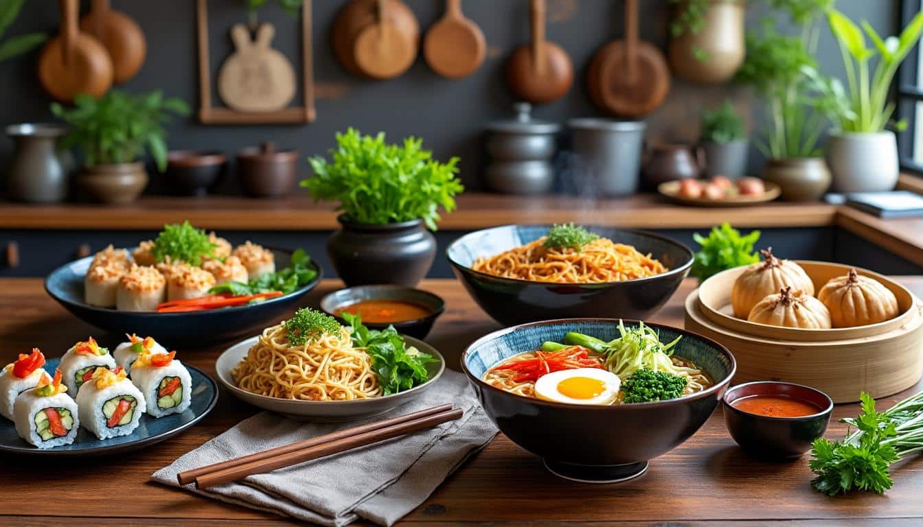 découvrez les meilleures recettes de la cuisine asiatique parfaites pour les débutants ! explorez des plats savoureux et faciles à réaliser qui vous plongeront dans les saveurs envoûtantes de l'asie. transformez votre cuisine avec des conseils pratiques et des ingrédients accessibles.